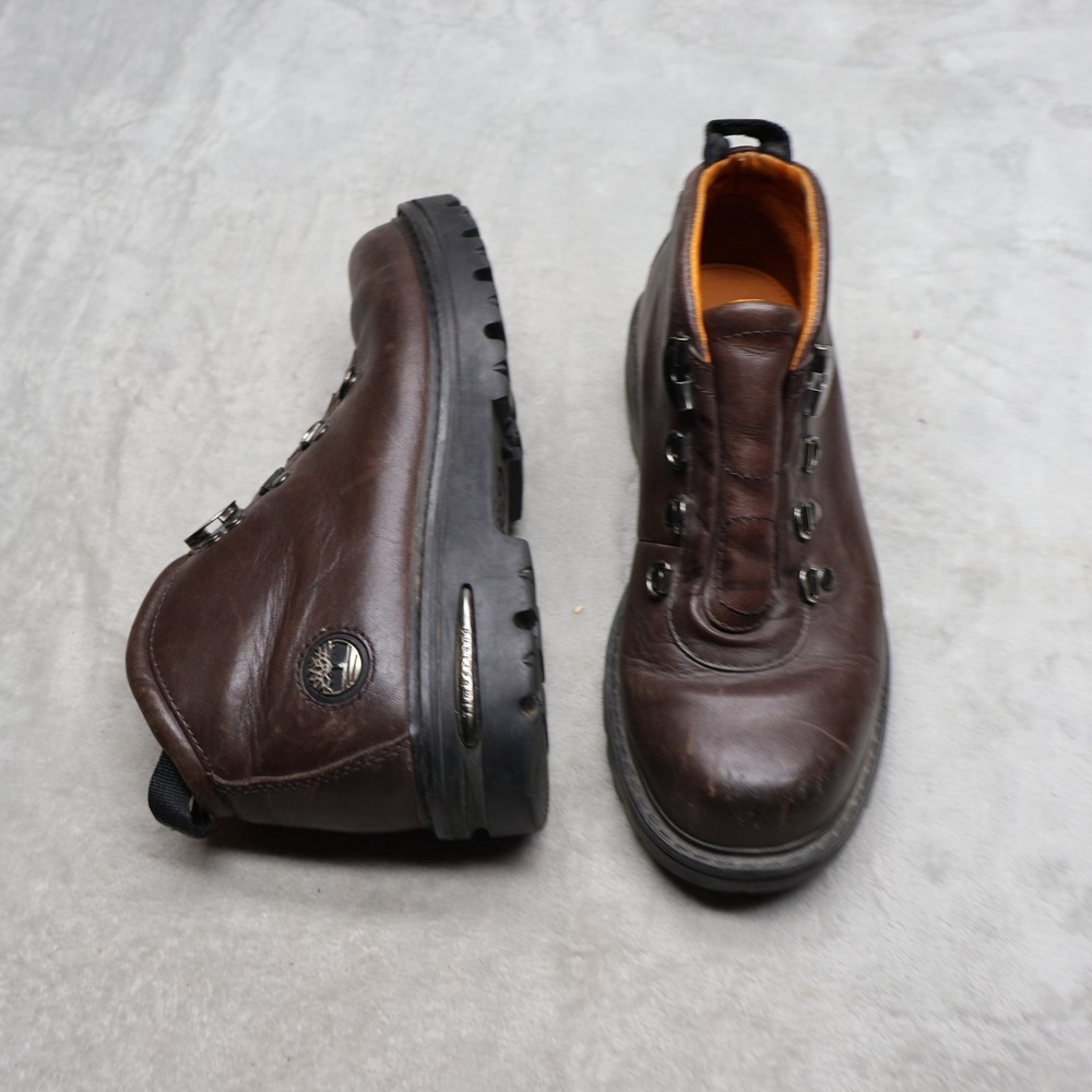 Timberland Mens 7M Chukka Boots Brown Leather Euro Hiker Outdoor 20029 VTG READ